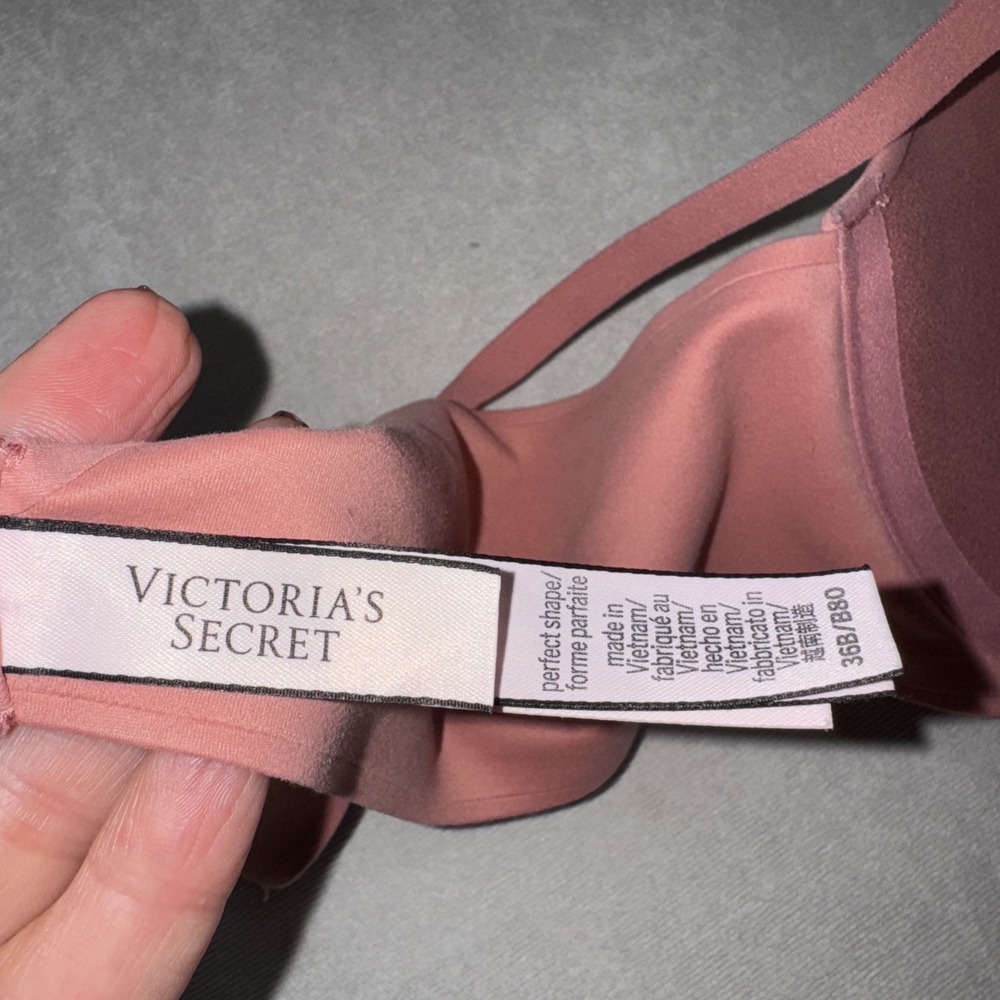Victoria's Secret Perfect Shape Bra Pink Color Size 36B - Picture 5 of 7